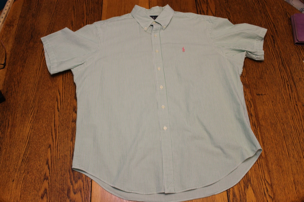 Ralph Lauren Polo Shirt Mens 2XL Classic Fit Striped Short Sleeve Casual